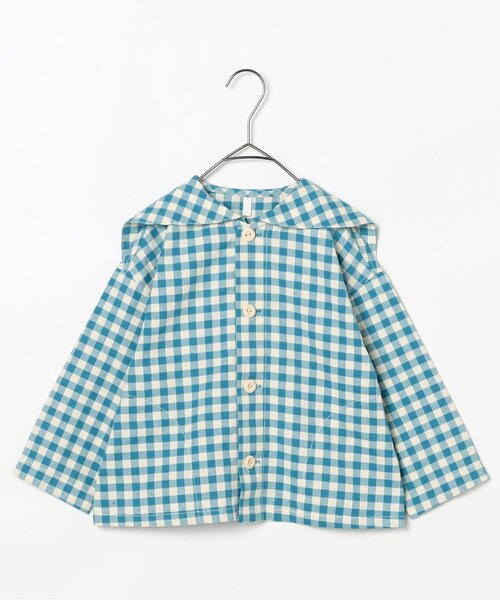 p.premier（ピードットプルミエ）の「セーラーシャツジャケット_ジュニア対応（シャツ/ブラウス・キッズ・ブルー/レッド/インディゴブルー/イエロー・80/90/100/110/120/130/140）」の22枚目の写真