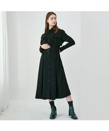 WunderGeist（ワンダーガイスト）の「アンバランスカフスマッチタックワンピース（ブラック）（ワンピース）」