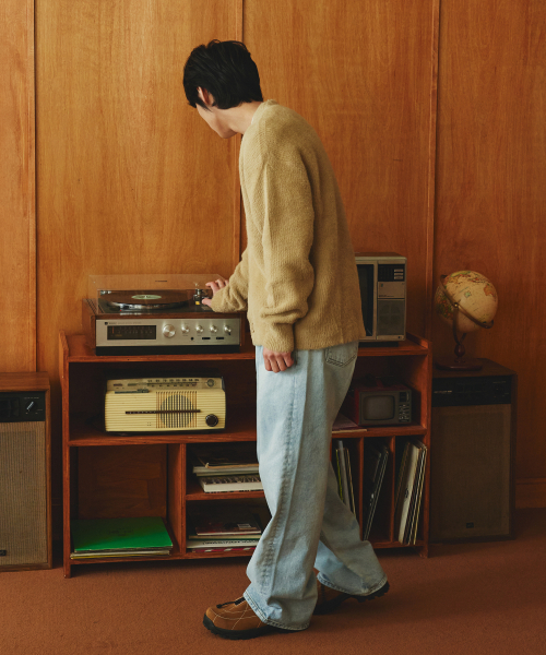 DENMADE(デンメイド)の「DEN0381 Bleach Blue Extra Wide Jeans(デニムパンツ・メンズ・その他・M/L/XL)」の7枚目の写真