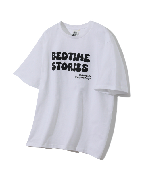 SLEEPYSLIP(スリーピースリップ)の「BEDTIME STORIES WHITE T-SHIRT(Tシャツ/カットソー・レディース・その他・MEDIUM/LARGE/X-LARGE)」の1枚目の写真