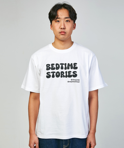 SLEEPYSLIP(スリーピースリップ)の「BEDTIME STORIES WHITE T-SHIRT(Tシャツ/カットソー・レディース・その他・MEDIUM/LARGE/X-LARGE)」の3枚目の写真