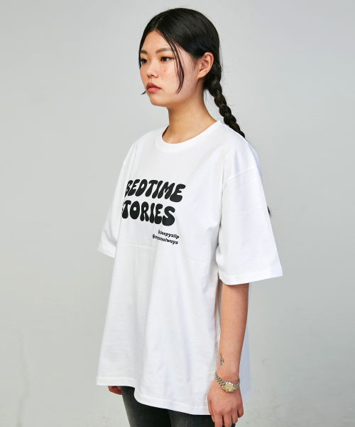 SLEEPYSLIP(スリーピースリップ)の「BEDTIME STORIES WHITE T-SHIRT(Tシャツ/カットソー・レディース・その他・MEDIUM/LARGE/X-LARGE)」の6枚目の写真