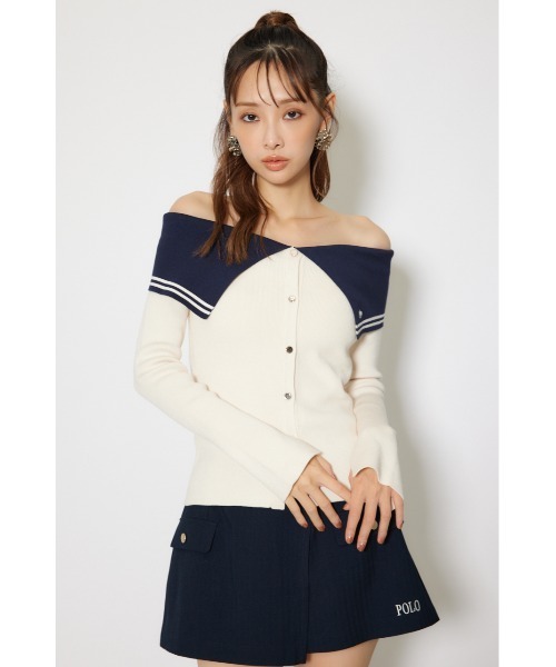 rienda(リエンダ)の「【POLO BCS】バイカラーニットトップス 秋服 冬服(ニット/セーター・レディース・ブラウン/アイボリー/ダークグレー・FREE)」の20枚目の写真