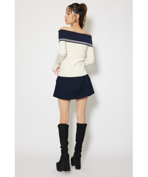 rienda(リエンダ)の「【POLO BCS】バイカラーニットトップス 秋服 冬服(ニット/セーター・レディース・ブラウン/アイボリー/ダークグレー・FREE)」の15枚目の写真