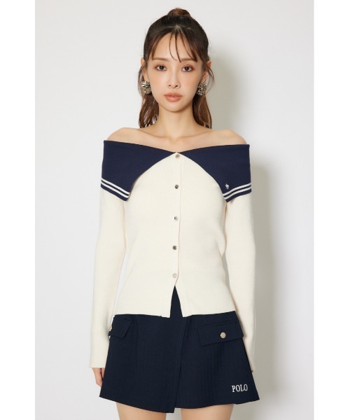 rienda(リエンダ)の「【POLO BCS】バイカラーニットトップス 秋服 冬服(ニット/セーター・レディース・ブラウン/アイボリー/ダークグレー・FREE)」の14枚目の写真
