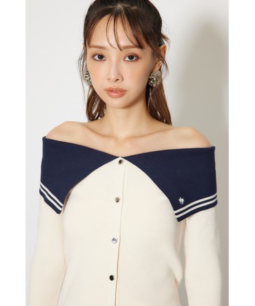 rienda(リエンダ)の「【POLO BCS】バイカラーニットトップス 秋服 冬服(ニット/セーター・レディース・ブラウン/アイボリー/ダークグレー・FREE)」の11枚目の写真