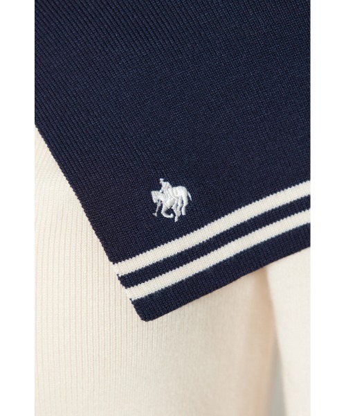 rienda(リエンダ)の「【POLO BCS】バイカラーニットトップス 秋服 冬服(ニット/セーター・レディース・ブラウン/アイボリー/ダークグレー・FREE)」の10枚目の写真