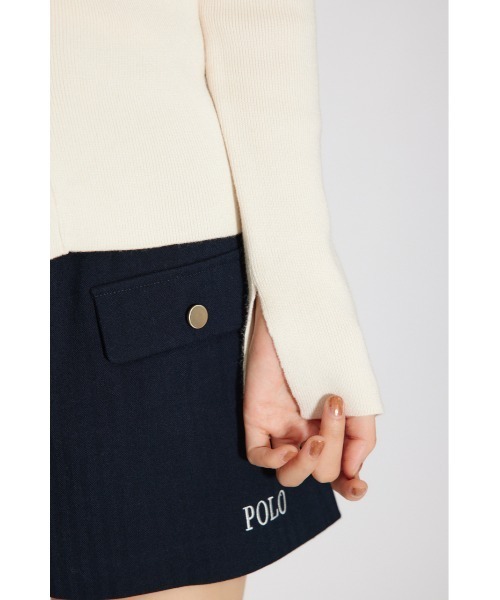 rienda(リエンダ)の「【POLO BCS】バイカラーニットトップス 秋服 冬服(ニット/セーター・レディース・ブラウン/アイボリー/ダークグレー・FREE)」の9枚目の写真