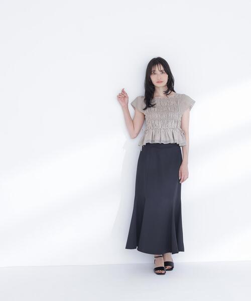 NATURAL BEAUTY BASIC(ナチュラルビューティーベーシック)の「◇ヘム切替マーメイドスカート(スカート・レディース・オフホワイト/ブラック/ネイビー・P/S/MEDIUM/SMALL)」の13枚目の写真
