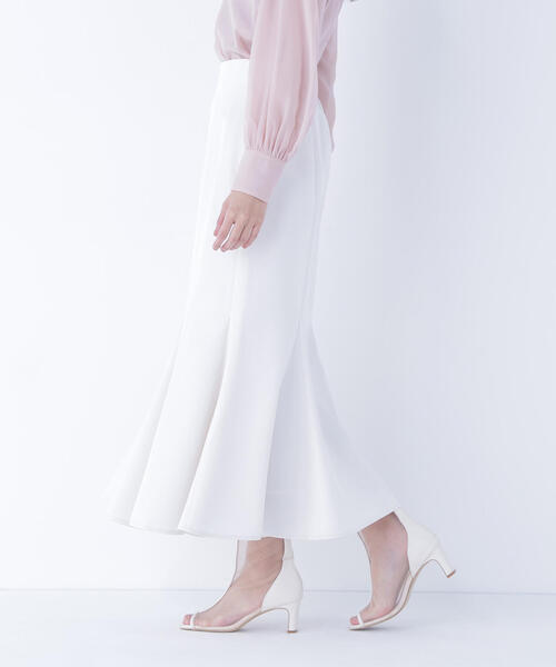 NATURAL BEAUTY BASIC（ナチュラルビューティーベーシック）の「◇ヘム切替マーメイドスカート（スカート・レディース・オフホワイト/ブラック/ネイビー・P/S/MEDIUM/SMALL）」の14枚目の写真