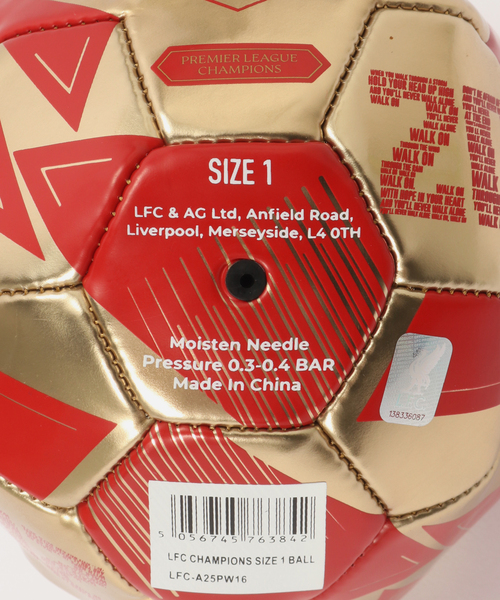 Liverpool FC / リバプール FC】CHAMPIONS SIZE 1 BALL（その他小物