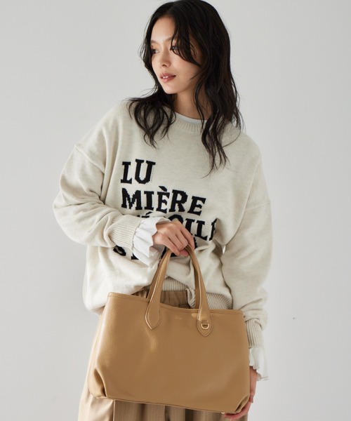 Beau're（ヴュレ）の「BARNYARDSTORM / Beau're(ヴュレ別注) / レザービックトートBAG（トートバッグ・レディース・キャメル/ブラック・FREE）」の21枚目の写真