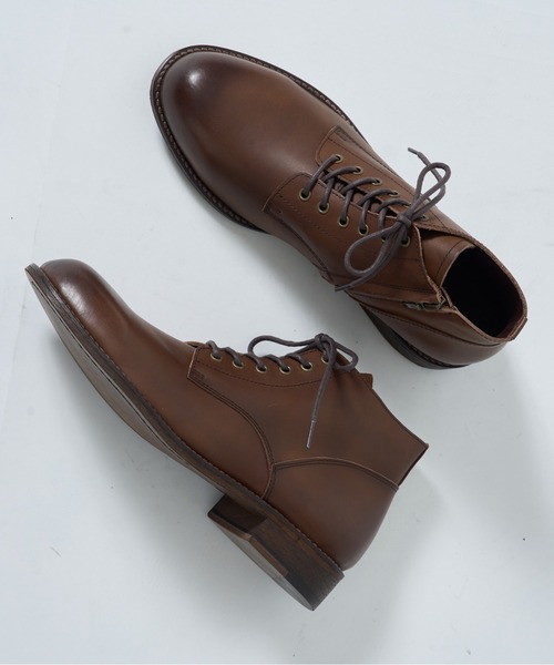 PADRONE(パドローネ)の「【PADRONE】別注 SIDE ZIP BOOTS サイドジップブーツ PK7358-1223-16A(ブーツ・メンズ・ダークブラウン/ブラック・40/42/41/43)」の21枚目の写真