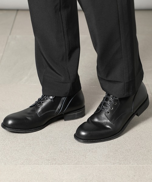 PADRONE(パドローネ)の「【PADRONE】別注 SIDE ZIP BOOTS サイドジップブーツ PK7358-1223-16A(ブーツ・メンズ・ダークブラウン/ブラック・40/42/41/43)」の4枚目の写真