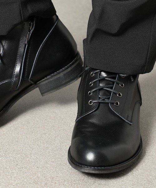 PADRONE(パドローネ)の「【PADRONE】別注 SIDE ZIP BOOTS サイドジップブーツ PK7358-1223-16A(ブーツ・メンズ・ダークブラウン/ブラック・40/42/41/43)」の10枚目の写真