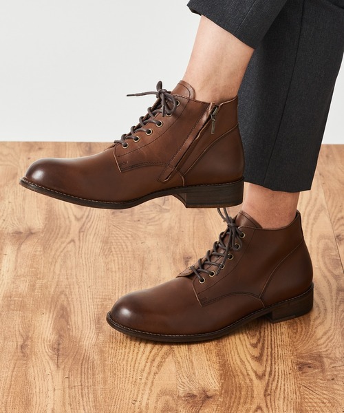PADRONE(パドローネ)の「【PADRONE】別注 SIDE ZIP BOOTS サイドジップブーツ PK7358-1223-16A(ブーツ・メンズ・ダークブラウン/ブラック・40/42/41/43)」の17枚目の写真