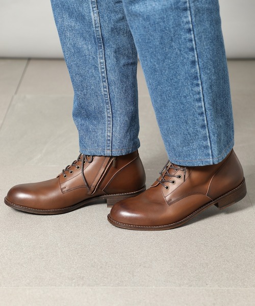 PADRONE(パドローネ)の「【PADRONE】別注 SIDE ZIP BOOTS サイドジップブーツ PK7358-1223-16A(ブーツ・メンズ・ダークブラウン/ブラック・40/42/41/43)」の19枚目の写真