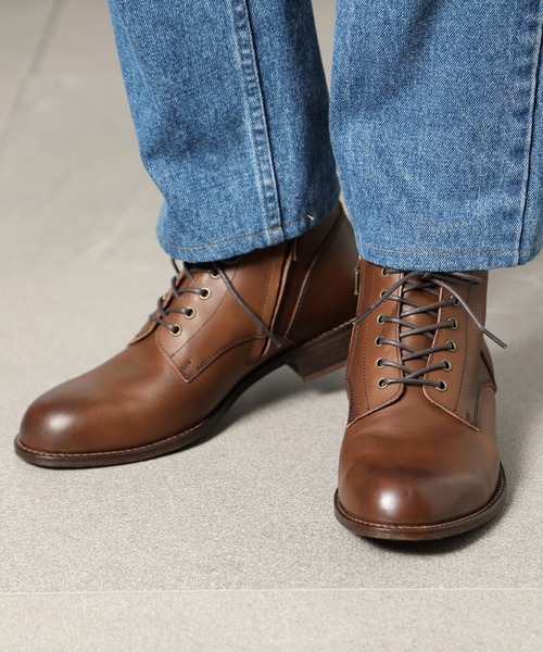 PADRONE(パドローネ)の「【PADRONE】別注 SIDE ZIP BOOTS サイドジップブーツ PK7358-1223-16A(ブーツ・メンズ・ダークブラウン/ブラック・40/42/41/43)」の18枚目の写真