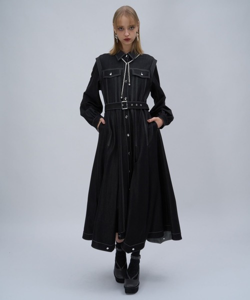 デニムフレアシャツワンピース(HARE)（ワンピース）｜HARE（ハレ）の