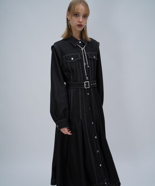 デニムフレアシャツワンピース(HARE)（ワンピース）｜HARE（ハレ）の