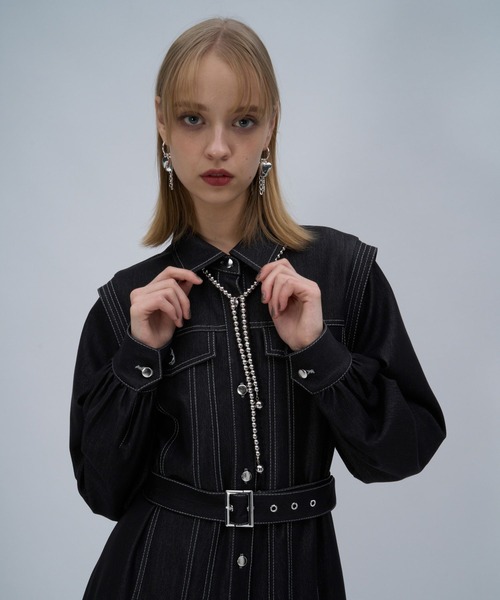 デニムフレアシャツワンピース(HARE)（ワンピース）｜HARE（ハレ）の