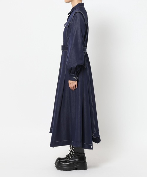 デニムフレアシャツワンピース(HARE)（ワンピース）｜HARE（ハレ）の