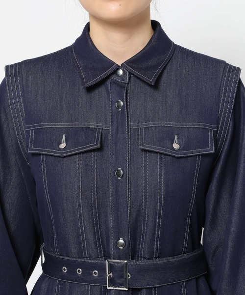 デニムフレアシャツワンピース(HARE)（ワンピース）｜HARE（ハレ）の