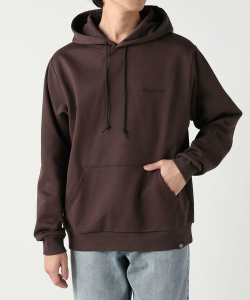 Dickies（ディッキーズ）の「エンブレム フーディー（スウェット・メンズ・ブラック/ヘザーグレー/ダークブラウン/ベージュ・MEDIUM/X-LARGE/LARGE）」の3枚目の写真