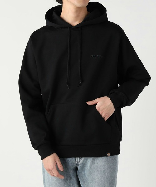 Dickies（ディッキーズ）の「エンブレム フーディー（スウェット・メンズ・ブラック/ヘザーグレー/ダークブラウン/ベージュ・MEDIUM/X-LARGE/LARGE）」の2枚目の写真