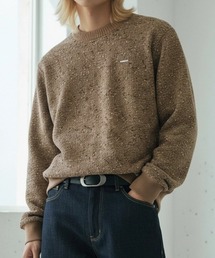 A'GEM/9 × .kom 『BENUSTA /ベヌスタ』ネップ加工クルーネックニット