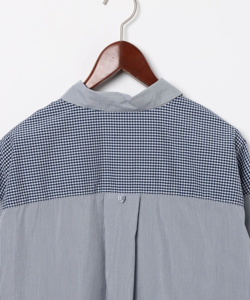 niko and...（ニコアンド）の「[MODE NORM CORE] クレイジーパッチワークシャツ（シャツ/ブラウス・レディース・グレー/ブラック/ネイビー・MEDIUM/LARGE）」の22枚目の写真