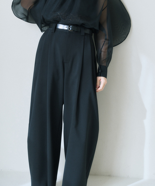 ダブルクロス2タックバレルパンツ（スラックス）｜HARDY NOIR