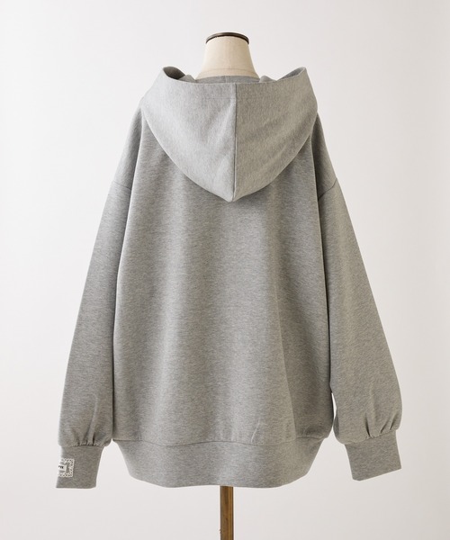 one after another NICE CLAUP（ワンアフターアナザーナイスクラップ）の「【セットで着れる】ビッグシルエットパーカー（パーカー・レディース・ブラック/杢グレー/ライトイエロー・FREE）」の12枚目の写真