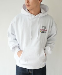 RiNc  | 【 MARK GONZALES 】 フラワーグラフィック バックプリント プルオーバーパーカー(パーカー)