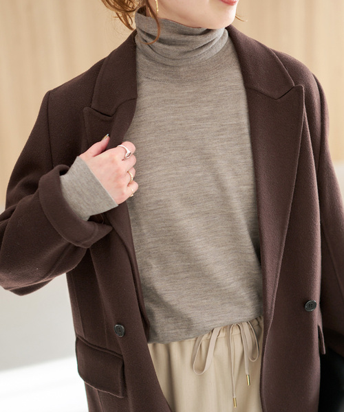 セール】《新色有り / 追加2》18Gタートルネックプルオーバー（ニット