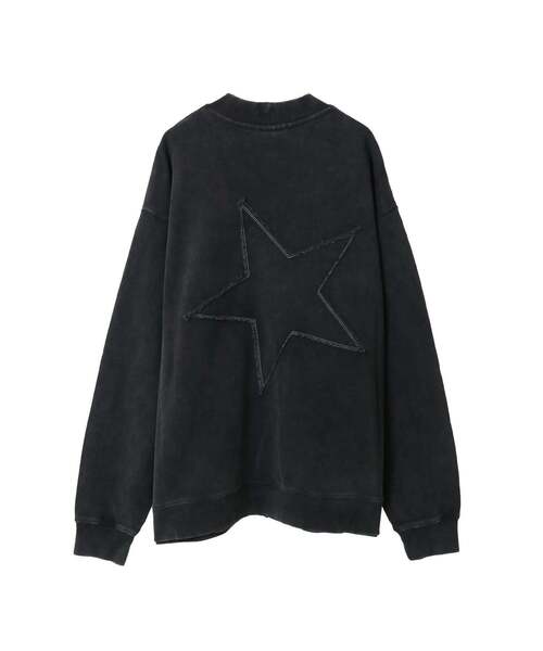 CONVERSE TOKYO(コンバーストウキョウ)の「BACK STAR★ PATCH SWEAT CARDIGAN(スウェット・レディース・スミクロ/ネイビー/イエロー・SMALL/MEDIUM)」の8枚目の写真