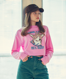 ロロプリンティングクロップTシャツ PINK