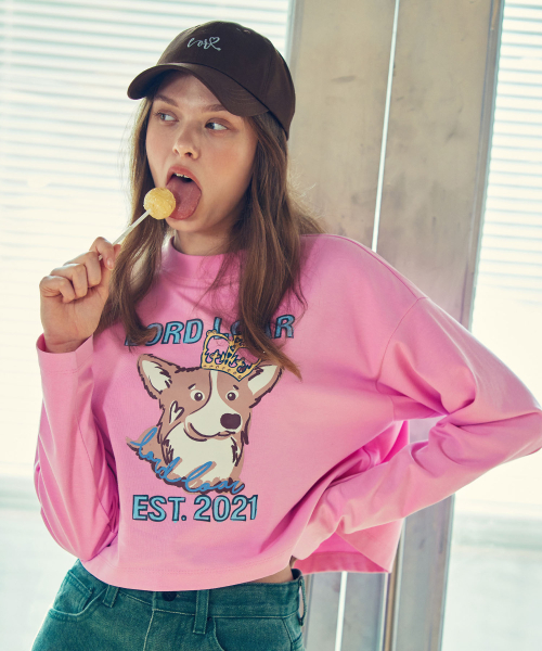 LORDLOAR(ロードロアル)の「ロロプリンティングクロップTシャツ PINK(Tシャツ/カットソー・レディース・その他・LARGE/MEDIUM/SMALL)」の3枚目の写真