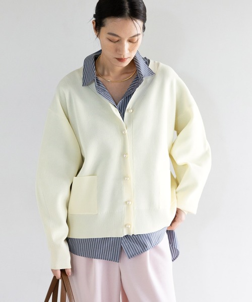 Elura（エルーラ）の「アイロンいらずドルマンシャツ/634727（シャツ/ブラウス・レディース・ライトブルー/ネイビー×ホワイト/ホワイト/ライトイエロー/ブルー/ネイビー・MEDIUM/SMALL）」の12枚目の写真