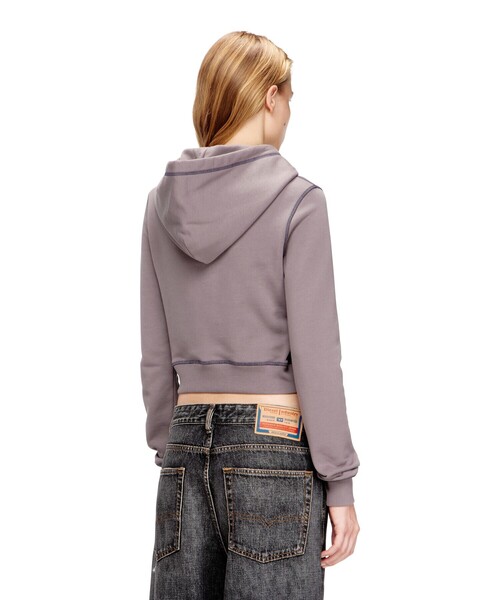 DIESEL（ディーゼル）の「ウィメンズ プルオーバーパーカー F-SLIMMY-HOOD-S5（スウェット・レディース・グレー/ピンク・SMALL/X-LARGE/MEDIUM/LARGE/X-SMALL）」の4枚目の写真