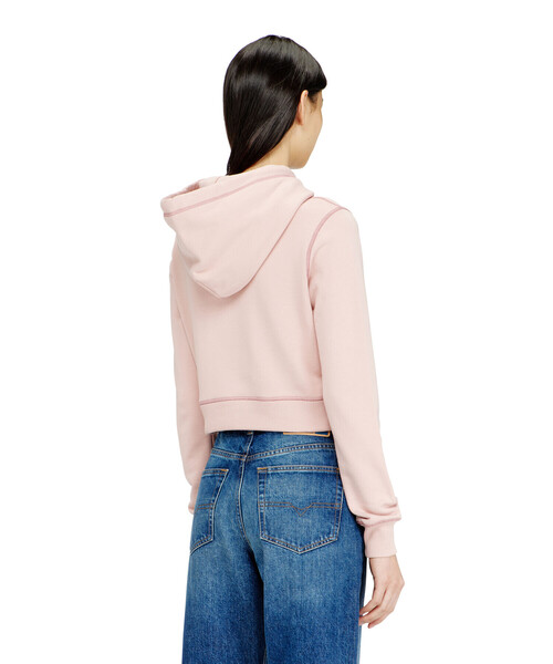 DIESEL(ディーゼル)の「ウィメンズ プルオーバーパーカー F-SLIMMY-HOOD-S5(スウェット・レディース・グレー/ピンク・SMALL/X-LARGE/MEDIUM/LARGE/X-SMALL)」の5枚目の写真