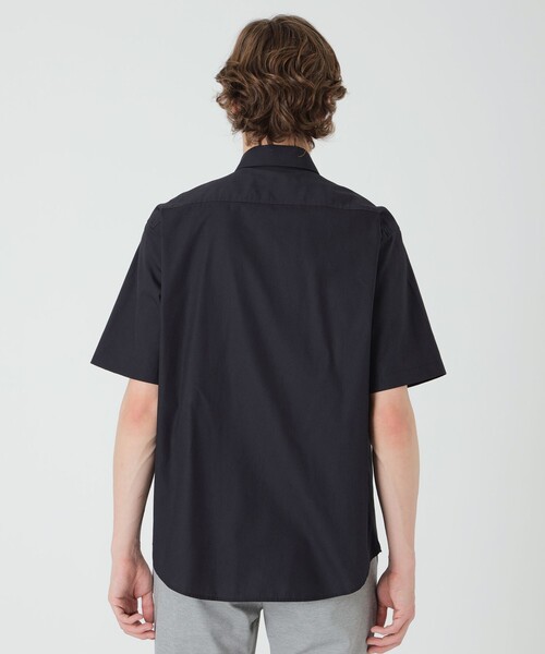 BLACK LABEL CRESTBRIDGE(ブラックレーベル・クレストブリッジ)の「【一部店舗限定】クレストブリッジチェックパッチワークシャツ(シャツ/ブラウス・メンズ・ネイビー/オフホワイト・M/XL/L)」の4枚目の写真