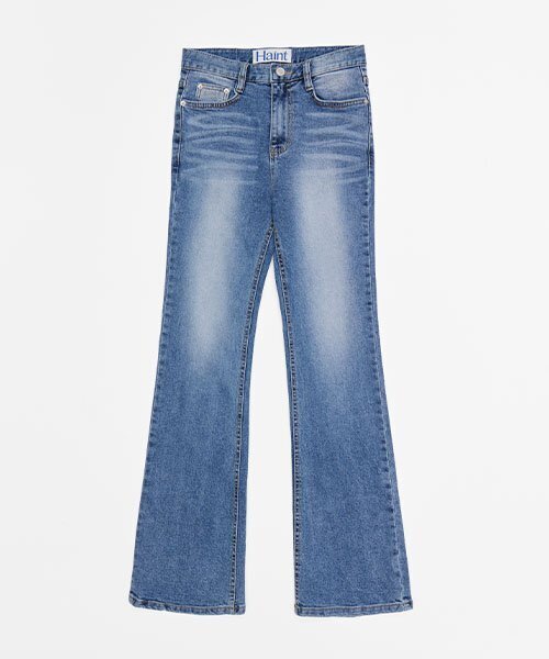 HAINT（ヘイント）の「SANDED LONG BOOTCUT DENIM PANTS（デニムパンツ・レディース・その他・L/M/S）」の2枚目の写真