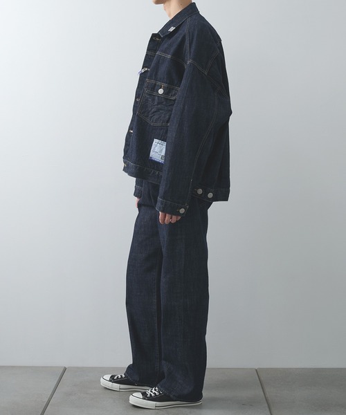 Maison MIHARA YASUHIRO(メゾンミハラヤスヒロ)の「【in・stru(men-tal)】【Maison MIHARAYASUHIRO / メゾンミハラヤスヒロ】ONE WASHED SELVAGE DENIM JACKET(デニムジャケット・メンズ・インディゴブルー/ブラック・48/46/44)」の5枚目の写真