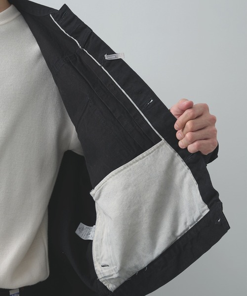 Maison MIHARA YASUHIRO(メゾンミハラヤスヒロ)の「【in・stru(men-tal)】【Maison MIHARAYASUHIRO / メゾンミハラヤスヒロ】ONE WASHED SELVAGE DENIM JACKET(デニムジャケット・メンズ・インディゴブルー/ブラック・48/46/44)」の11枚目の写真