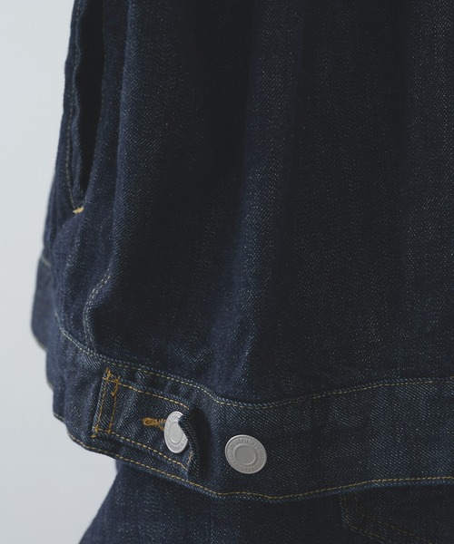 Maison MIHARA YASUHIRO(メゾンミハラヤスヒロ)の「【in・stru(men-tal)】【Maison MIHARAYASUHIRO / メゾンミハラヤスヒロ】ONE WASHED SELVAGE DENIM JACKET(デニムジャケット・メンズ・インディゴブルー/ブラック・48/46/44)」の15枚目の写真