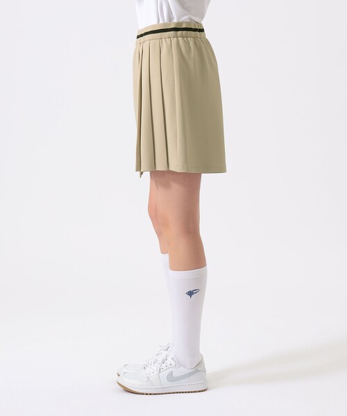 BEAMS GOLF（ビームスゴルフ）の「ORANGE LABEL / ストレッチ プリーツ ラップキュロット（UVカット）（スカート・レディース・ベージュ/ホワイト/ブラック・MEDIUM/LARGE/SMALL）」の8枚目の写真
