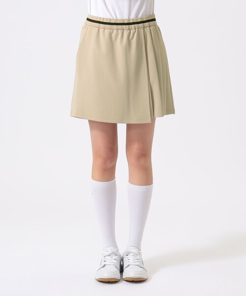 BEAMS GOLF（ビームスゴルフ）の「ORANGE LABEL / ストレッチ プリーツ ラップキュロット（UVカット）（スカート・レディース・ベージュ/ホワイト/ブラック・MEDIUM/LARGE/SMALL）」の9枚目の写真