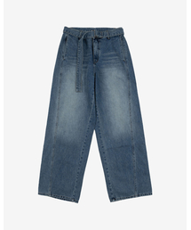 INEXCIS（イネクシス）の「ループベルトデニムパンツ (インディゴブルー)（デニムパンツ）」