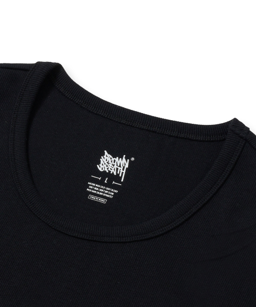 BROWNBREATH（ブラウンブレス）の「TAG SLEEVELESS - BLACK（Tシャツ/カットソー・レディース・その他・S/M/L/XL）」の3枚目の写真